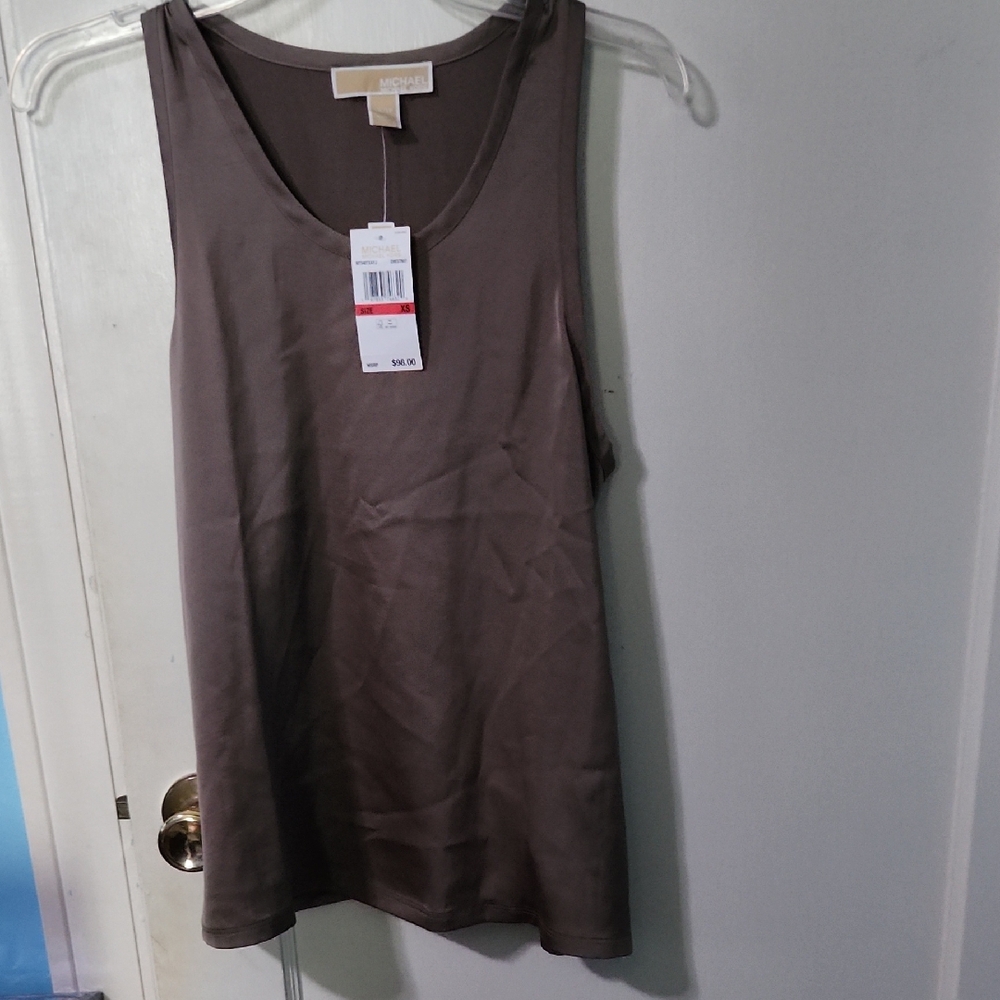 Mixheal Micheal Kors Women's Chestnut Tank Top